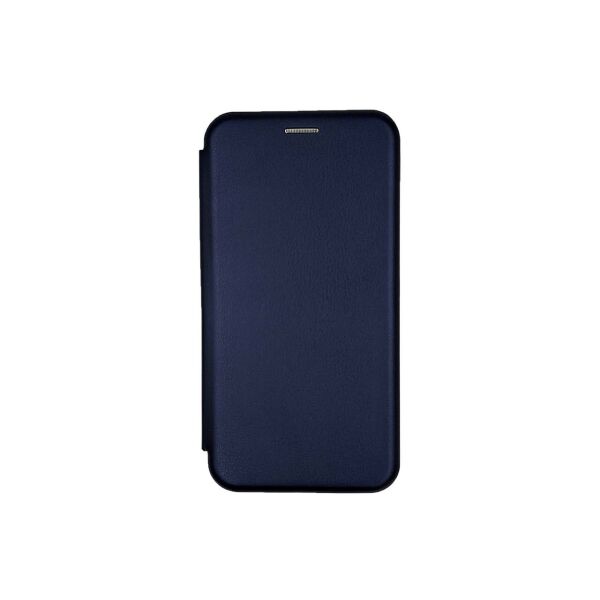 

Чехол книжка для Huawei P40 Lite боковой с отсеком для визиток, Slim Case, Темно-синий