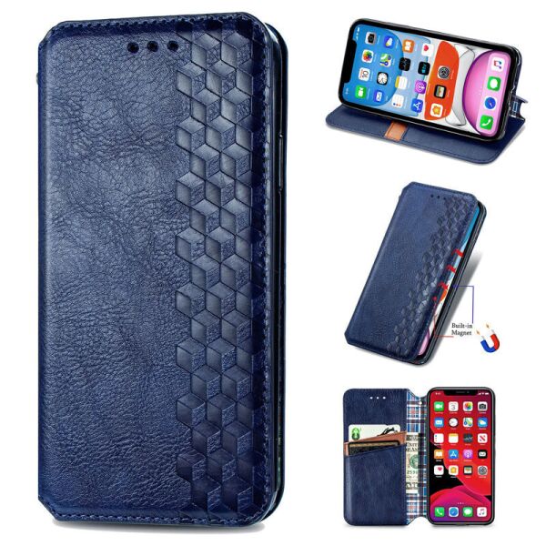 

Чехол книжка для ZTE Blade V2020, Getman Case, Pixels (ЗТЕ Блейд В2020), Темно-синий