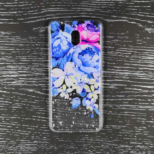 

Чехол накладка для Xiaomi Redmi 8A силиконовый, Цветочная композиция