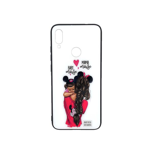 

Чехол накладка для Xiaomi Redmi Note 7 силиконовый Girl Case, Family Mouse