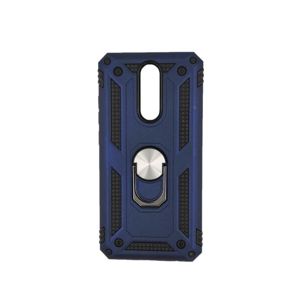 

Чехол накладка для Xiaomi Redmi 8 противоударный с подставкой, Stranger, Синий