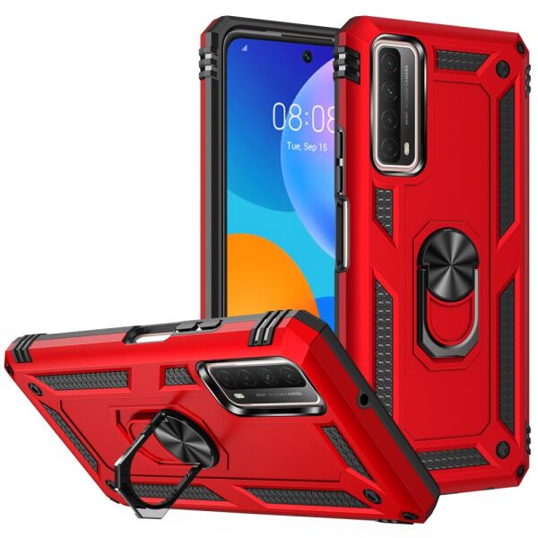 

Чехол накладка для Huawei P Smart 2021 противоударный с подставкой, Stranger, Красный