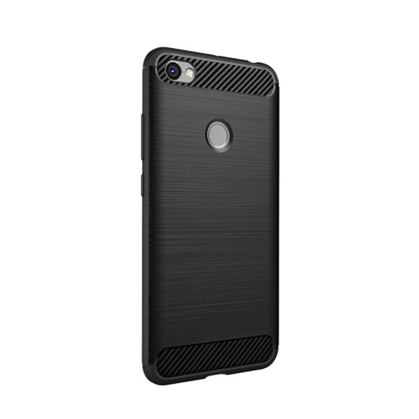 

Чехол накладка для Xiaomi Redmi Note 5A Prime силиконовый IPAKY, Carbon Fibre, черный