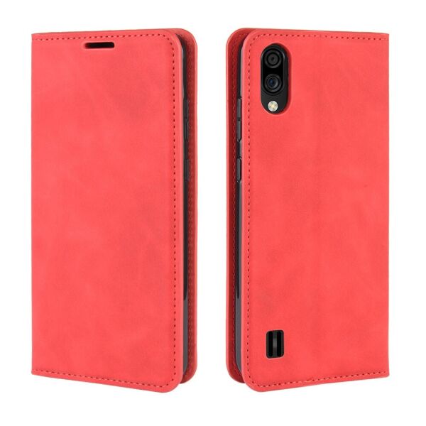 

Чехол книжка для ZTE Blade A5 2020 с отсеком для визиток, Velvet (ЗТЕ Блейд А5 2020), Красный