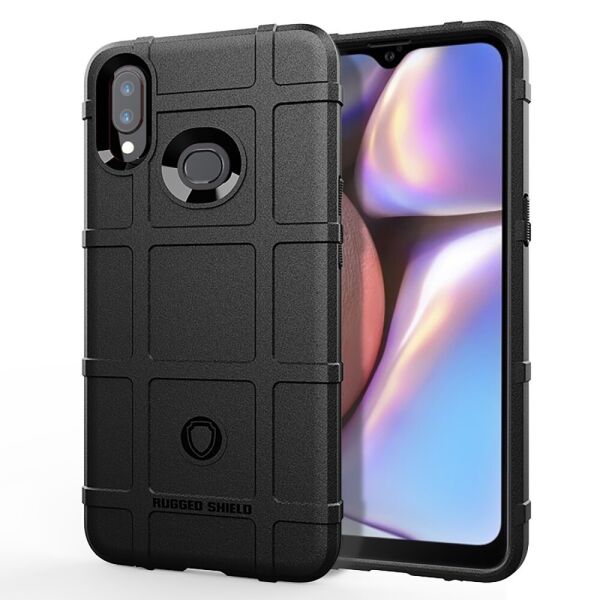 

Чехол накладка для Samsung Galaxy A10s A107FD противоударный, Square Grid, черный