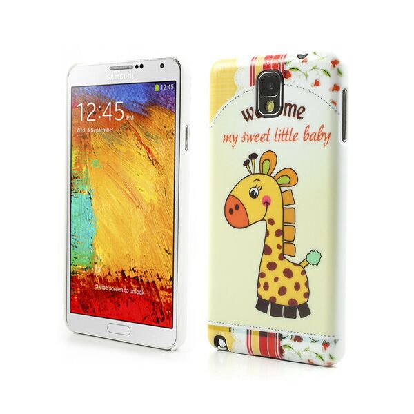 

Чехол накладка пластиковый на на Samsung Galaxy Note 3 N9000, "Маленький жираф"