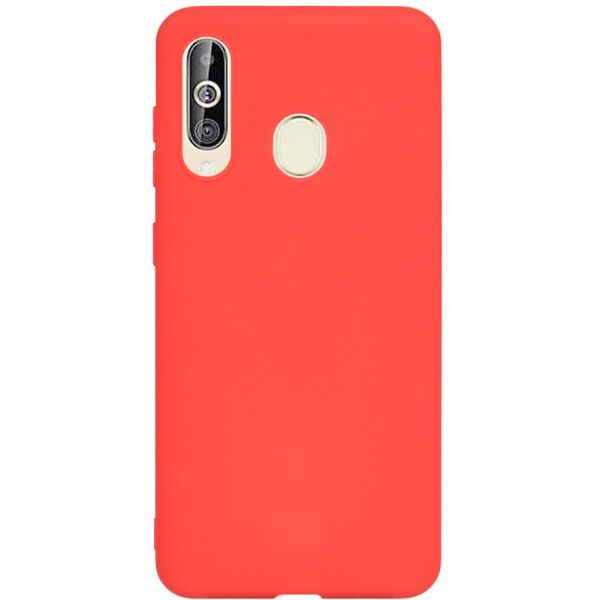 

Чехол накладка для Samsung Galaxy A60 A6060 силиконовый матовый, Fresh Series, красный