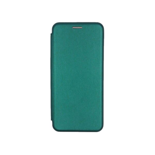 

Чехол-книжка для Xiaomi Mi Note 10 lite боковой с отсеком для визиток, Slim Case, Темно-зеленый