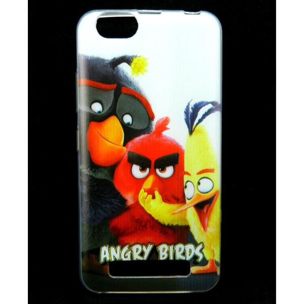 

Чехол накладка для Lenovo A2020 Vibe C силиконовый с рисунком, Angry Birds
