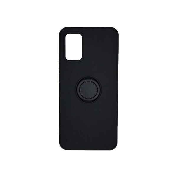 

Противоударный бампер для Samsung A02S A025 силиконовый с кольцом, Черный