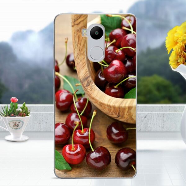 

Чехол накладка для Xiaomi Redmi 4 Prime / Redmi 4 Pro силиконовый Fresh Colors, Вишня