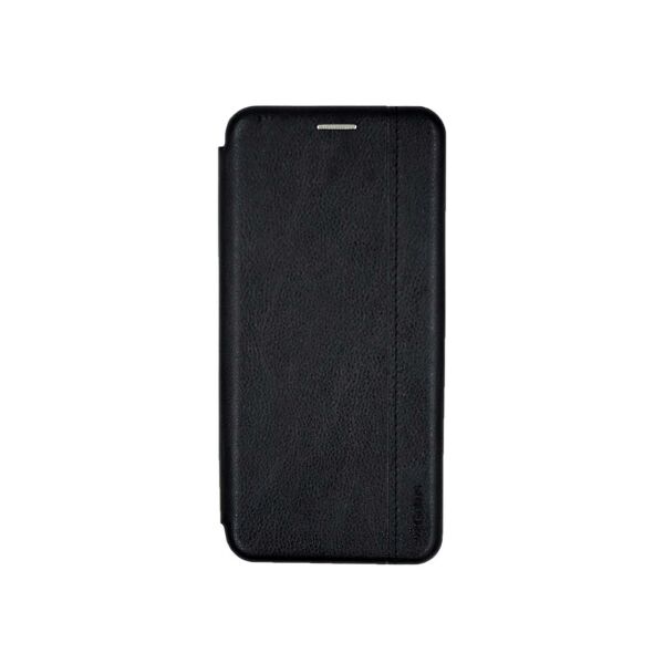 

Чехол книжка для Xiaomi Redmi 9A боковой из натуральной кожи, Gelius, Черный
