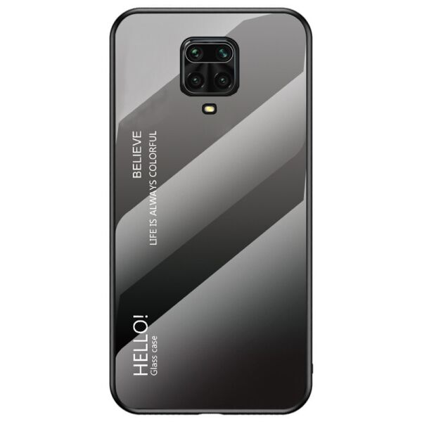 

Чехол для Xiaomi Redmi Note 9 Pro с зеркальной поверхностью, Градиент, Серый