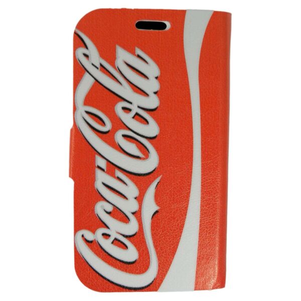 

Чехол книжка для Samsung G350E Galaxy Star Advance боковой Double Case, Coca Cola и Jack Daniels