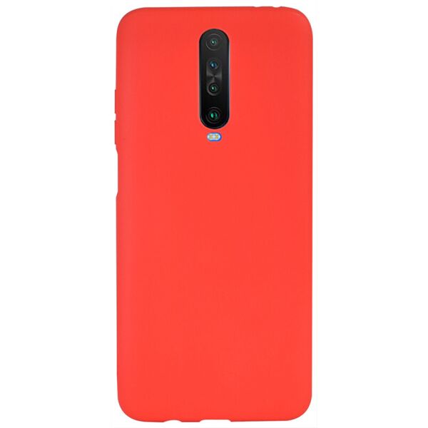 

Чехол накладка для Xiaomi Redmi K30 силиконовый матовый, Fresh Series, Красный