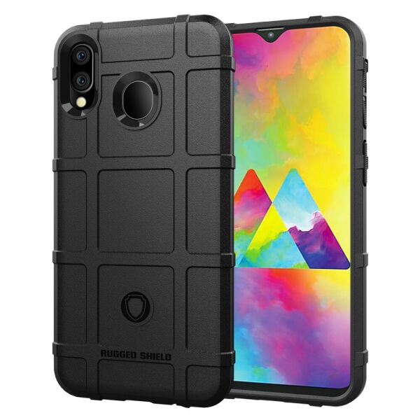

Чехол накладка для Samsung Galaxy M20 M205FD силиконовый, Square Grid, черный
