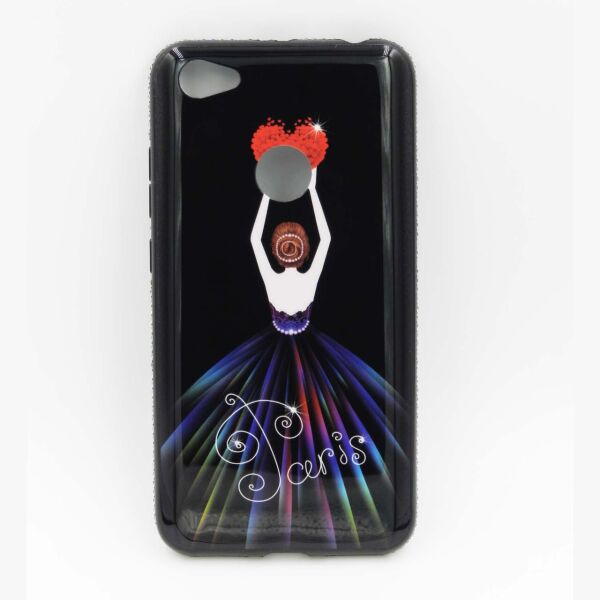 

Чехол накладка для Xiaomi Redmi Note 5A силиконовый со стразами, Magic Girl Сердце