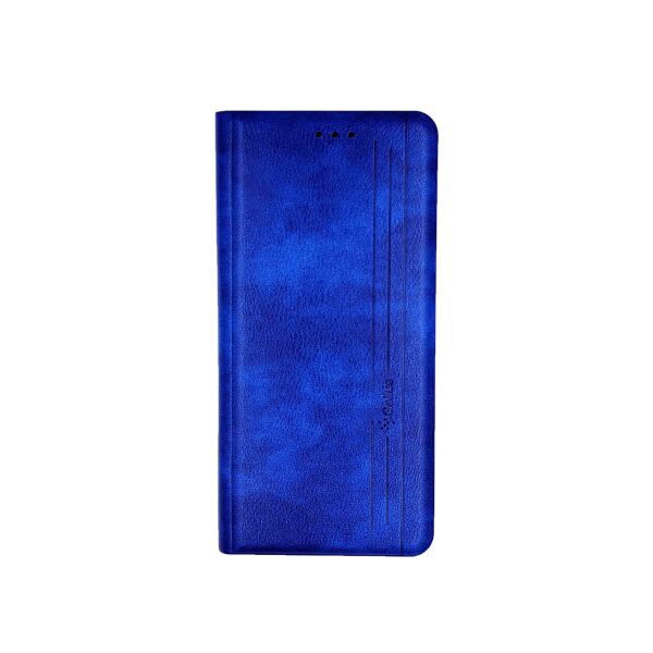 

Чехол книжка для Samsung M51 M515F боковой из натуральной кожи, Gelius, Vertical Lines, Синий