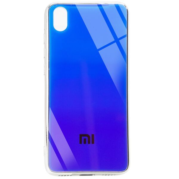 

Трендовый чехол для Xiaomi Redmi 7a с зеркальной поверхностью, Logo Chameleon Series, Синий