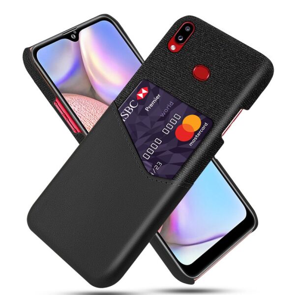 

Чехол накладка для Samsung Galaxy A10s A107FD с отсеком для визиток, KSQ, черный