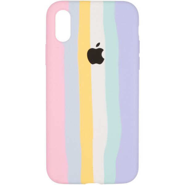 

Чехол для iPhone XS силиконовый с микрофиброй внутри, Marshmellow