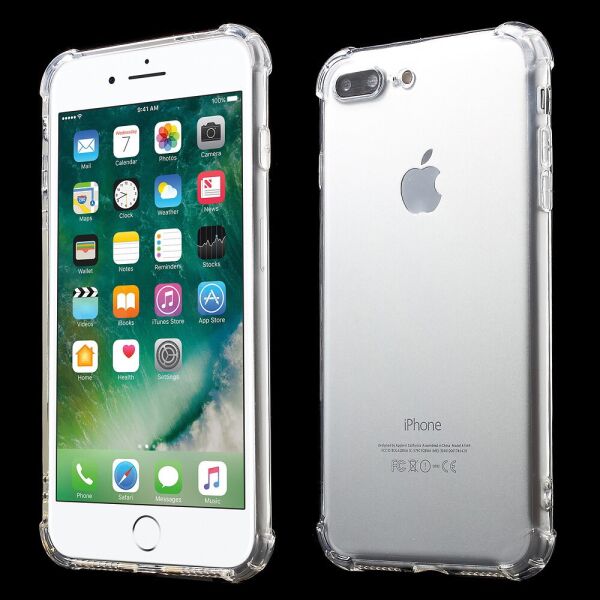 

Чехол для iPhone 7 Plus силиконовый с усиленными углами, Прозрачный