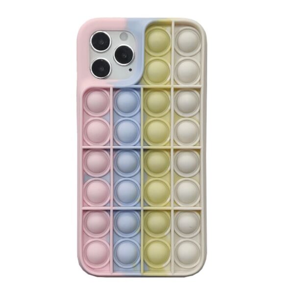 

Чехол антистресс Pop It для iPhone 11 Pro Max силиконовый, Розовый