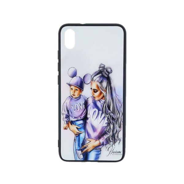

Модный чехол для Xiaomi Redmi 7a с зеркальной крышкой Girl Case, Mickey Family