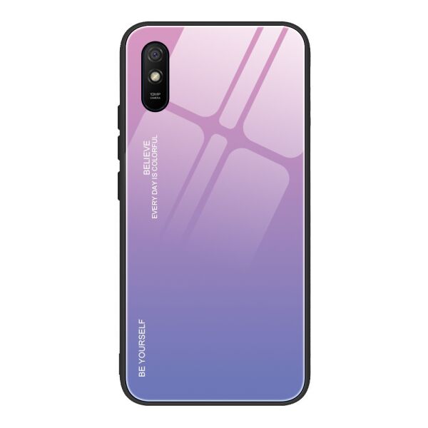 

Чехол для Xiaomi Redmi 9A с зеркальной поверхностью, Градиент, Розовый