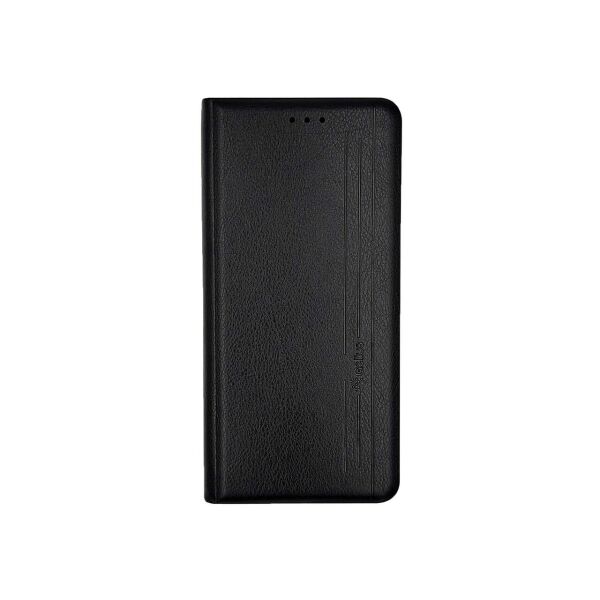 

Чехол книжка для Xiaomi Mi 10T боковой из натуральной кожи, Gelius, Vertical Lines, Черный