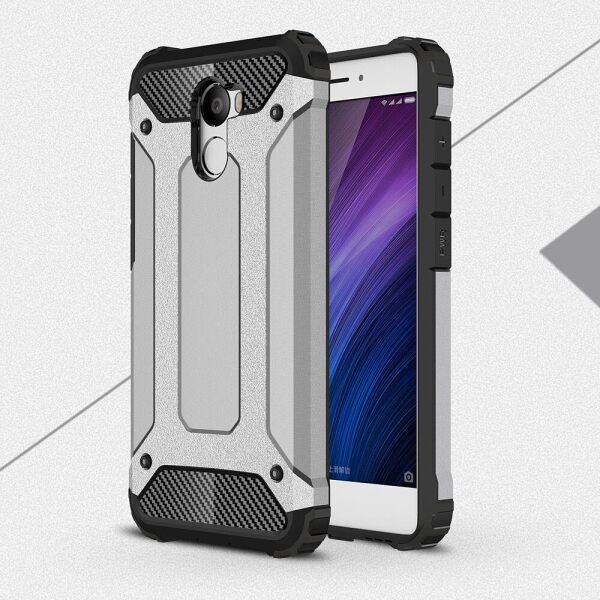 

Чехол накладка для Xiaomi Redmi 4 противоударный Spider, Серый