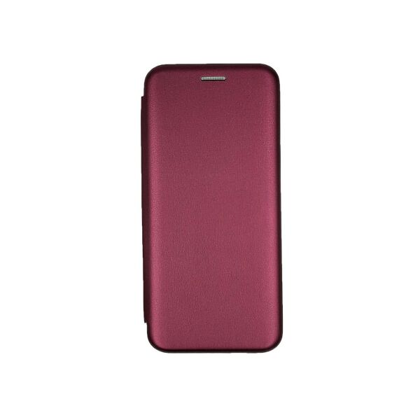 

Чехол книжка для Huawei Y6P MED-LX9N боковой с отсеком для визиток, Slim Case, Бордовый