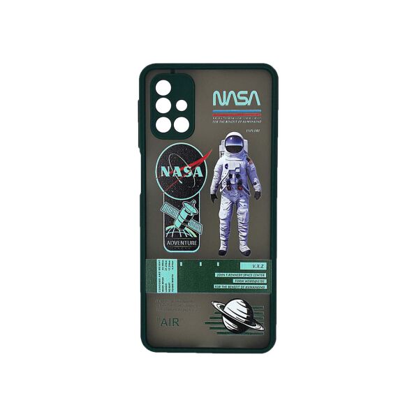 

Чехол накладка для Samsung Galaxy M31S M317 силиконовый с пластиковой крышкой, NASA, Темно-зеленый