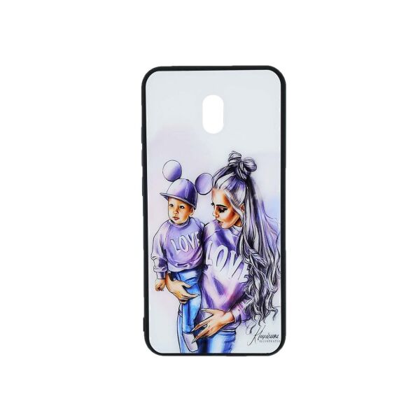 

Модный чехол для Xiaomi Redmi 8A с зеркальной поверхностью Girl Case, Mickey Family