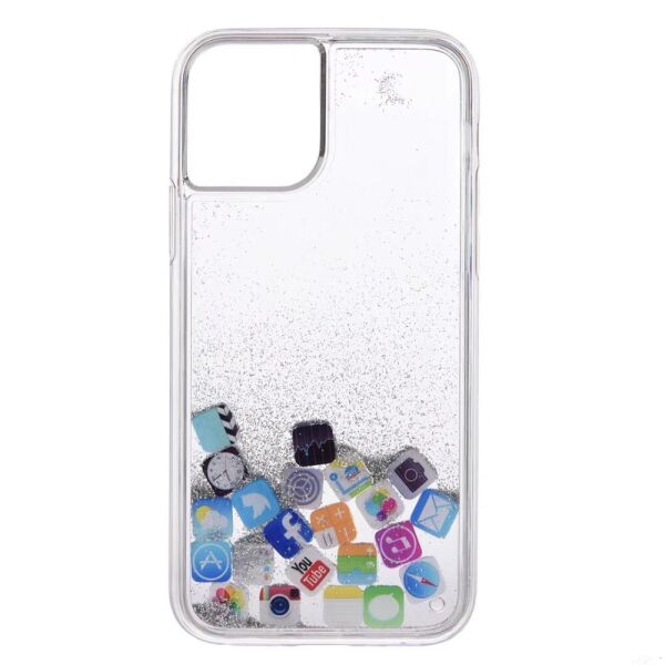 

Чехол-аквариум для iPhone 11 PRO силиконовый Aqua series, Социальные сети, Серебристый