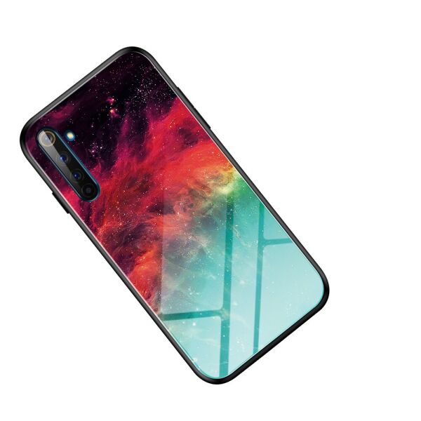

Чехол накладка для Realme 6 RMX2001 с зеркальной поверхностью, Colorful Nebula