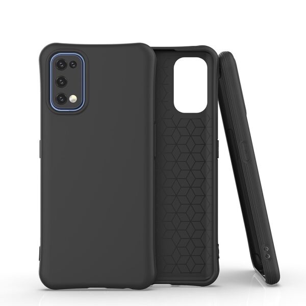 

Чехол для Realme 7 Pro RMX2170 силиконовый матовый, Fresh Series, Черный