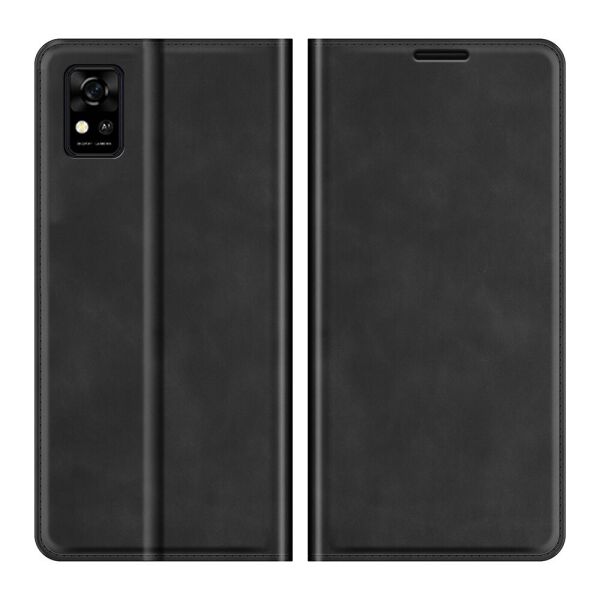 

Чехол-книжка для ZTE Blade A31 боковой с отсеком для визиток, Velvet, Черный