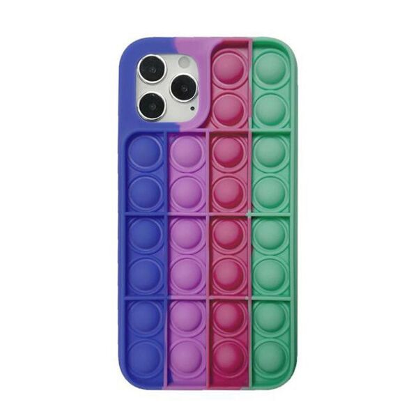 

Чехол антистресс Pop It для iPhone 11 силиконовый, Синий