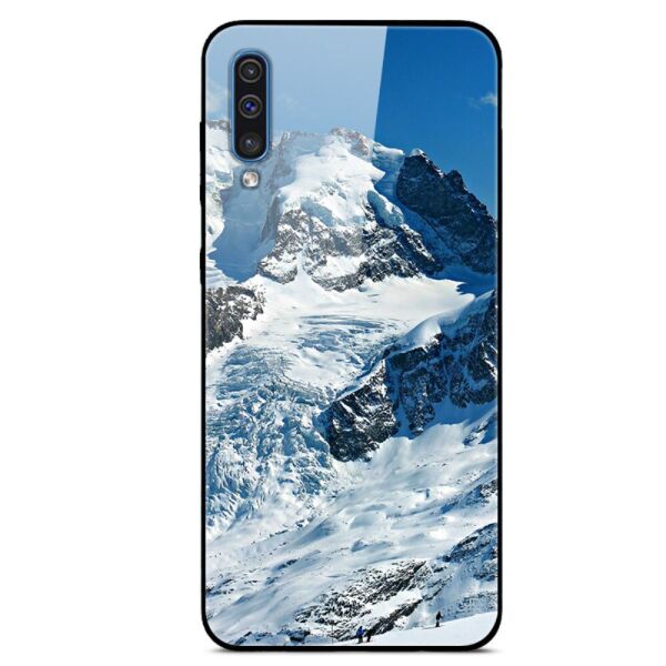 

Чехол накладка для Samsung Galaxy A30S A307F с зеркальной поверхностью, Горы