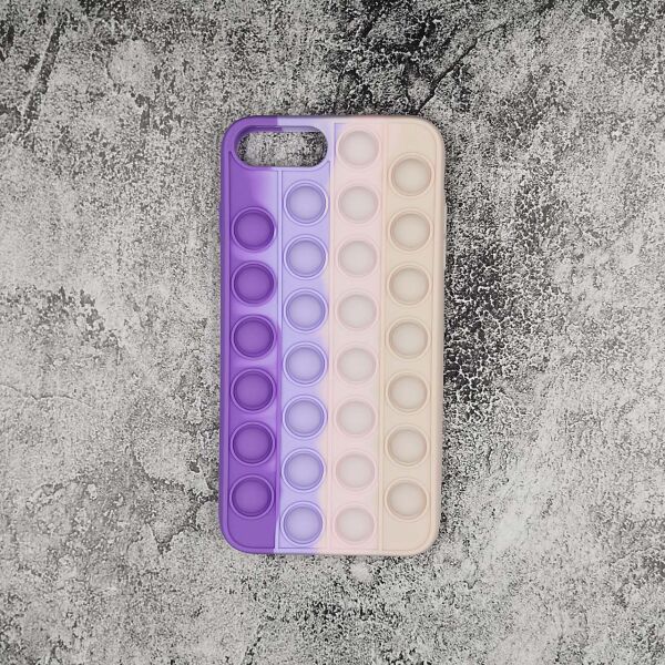 

Чехол антистресс Pop It для iPhone 6 Plus силиконовый, Pop Bubble, Фиолетовый