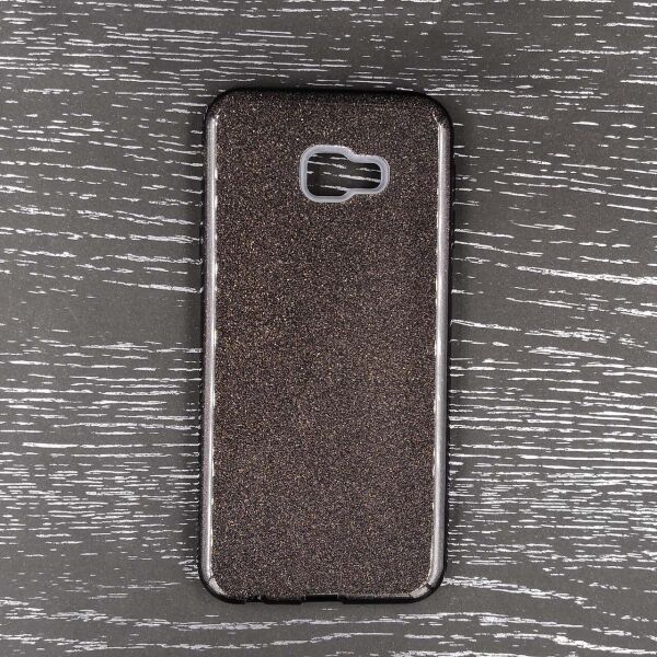

Чехол накладка для Samsung Galaxy J4 Plus J415F силиконовый 3-в-1, Fashion Case GLITTER, Черный