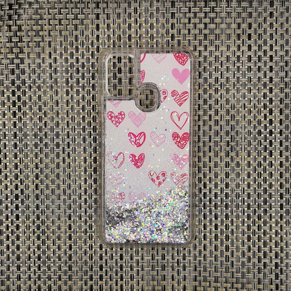 

Силиконовый чехол для Samsung Galaxy M31 M315 переливающийся Aqua Series, Hearts