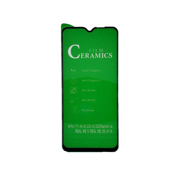 

Защитная пленка для Realme 5 RMX1927, Ceramic Armor, С черной рамкой