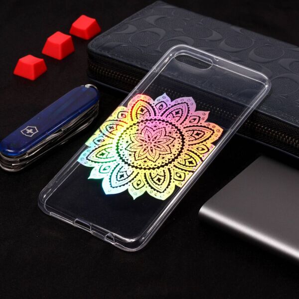 

Чехол накладка для Huawei Honor 7A Dua-L22 с лазерным рисунком, Подсолнух