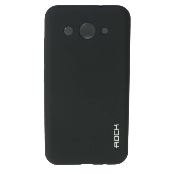 

Чехол накладка для Huawei Y3 2017 силиконовый матовый, ROCK, черный