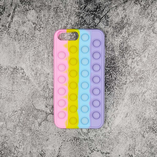 

Чехол антистресс Pop It для iPhone 6 Plus силиконовый, Pop Bubble, Розовый