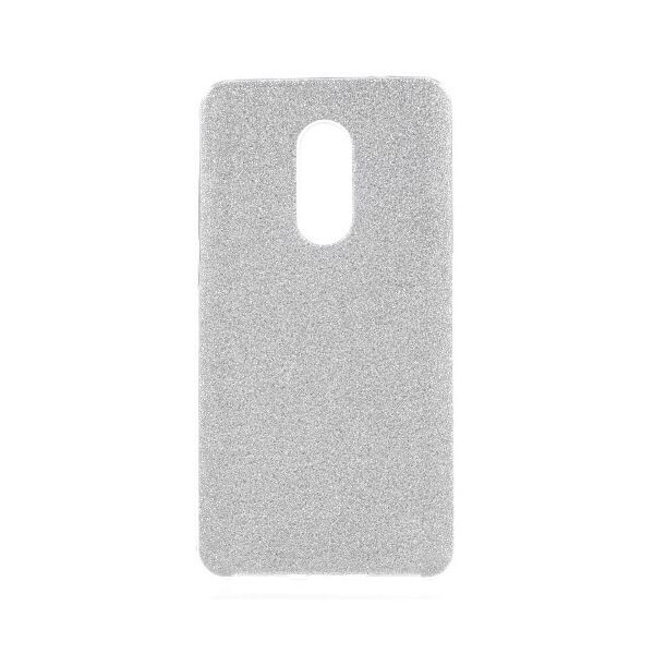 

Чехол накладка для Xiaomi Redmi Note 4X силиконовый 3-в-1, Fashion Case GLITTER, серебристый