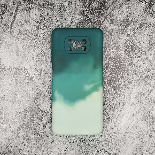 

Чехол накладка для Xiaomi Poco X3 NFC силиконовый, Paint case, Зеленый