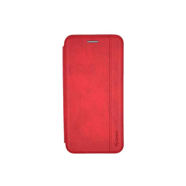 

Чехол книжка для Samsung Galaxy A41 A415 боковой с отсеком для визиток Gelius, Натуральная кожа, Красный